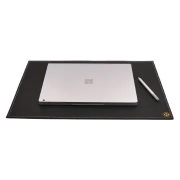 Collection Armand - Black Ebony Leather Desk Pad - Size S -   50,0cm x  35,0cm - Weight : 410 Gr - Gordon & Gaia product image