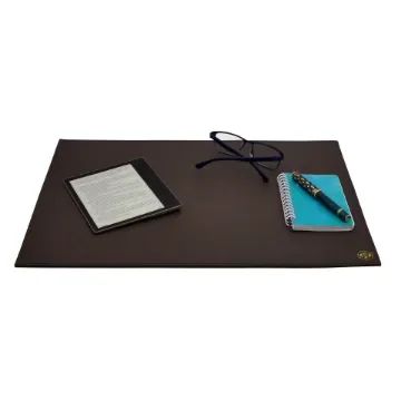 Collection Armand - Dark Chocolate Leather Desk Pad - Size S -   50,0cm x  35,0cm - Weight : 410 Gr - Gordon & Gaia product image