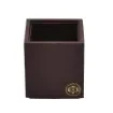Collection Armand Dark Chocolate Leather Pencil Holder -   8,50cm x  8,50cm x  9,50cm - Weight : 150 Gr - Gordon & Gaia product image