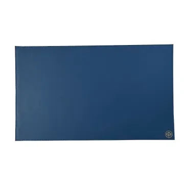 Collection Armand - Blue Leather Desk Pad - Size M -   60,0cm x  40,0cm - Weight : 710 Gr - Gordon & Gaia product image