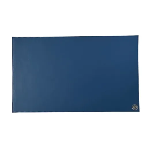 Collection Armand - Blue Leather Desk Pad - Size M -   60,0cm x  40,0cm - Weight : 710 Gr - Gordon & Gaia product image