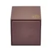 Collection Armand Taupe Gray Leather Pencil Holder -   8,50cm x  8,50cm x  9,50cm - Weight : 150 Gr - Gordon & Gaia product image