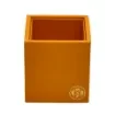 Collection Armand Orange Leather Pencil Holder -   8,50cm x  8,50cm x  9,50cm - Weight : 150 Gr - Gordon & Gaia product image