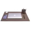 Collection Armand - Taupe Gray Leather Desk Pad - Size M -   60,0cm x  40,0cm - Weight : 710 Gr - Gordon & Gaia product image