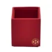 Collection Armand Red Leather Pencil Holder -   8,50cm x  8,50cm x  9,50cm - Weight : 150 Gr - Gordon & Gaia product image
