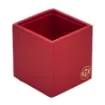 Collection Armand Red Leather Pencil Holder -   8,50cm x  8,50cm x  9,50cm - Weight : 150 Gr - Gordon & Gaia product image