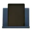Collection Eugene Ipad Holder Full Covered In Ocean Blue Leather-  26,00cm x  16,00cm x  17,00cm - Weight : 400 Gr - Gordon & Gaia product image