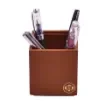 Collection Armand Light Brown Leather Pencil Holder -   8,50cm x  8,50cm x  9,50cm - Weight : 150 Gr - Gordon & Gaia product image