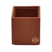 Collection Armand Light Brown Leather Pencil Holder -   8,50cm x  8,50cm x  9,50cm - Weight : 150 Gr - Gordon & Gaia product image