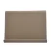 Collection Eugene Ipad Holder Full Covered In Greige Leather-  26,00cm x  16,00cm x  17,00cm - Weight : 400 Gr - Gordon & Gaia product image