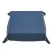 Collection Arthur - Ocean Blue Leather Valet Tray With Eyelets - Size Medium -  18,00cm x  18,00cm x  4,50cm - Weight : 200 Gr - Gordon & Gaia product image