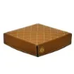 Collection Hugo Soft Pin Tray In Light Brown Smooth Leather With Diamond Quilting -  18,5cm x  18,5cm x  4,0cm - Weight : 180 Gr - Gordon & Gaia product image