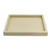 Collection Colette Rectangular  Rigid Pin Tray Covered In Meringue Grained Leather - Medium Size -   25cm x  20cm x  3,5cm - Frame 1.5cm - Weight : 880 Gr - Gordon & Gaia product image