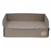 Collection Hugo Soft Pin Tray In Taupe Gray  Smooth Leather With Diamond Quilting -  18,5cm x  18,5cm x  4,0cm - Weight : 180 Gr - Gordon & Gaia product image