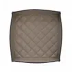 Collection Hugo Soft Pin Tray In Taupe Gray  Smooth Leather With Diamond Quilting -  18,5cm x  18,5cm x  4,0cm - Weight : 180 Gr - Gordon & Gaia product image