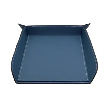 Collection Armand Ocean Blue Leather Letter Tray A4 -   33,0cm x  24,0cm x  5,0cm - Weight : 400 Gr - Gordon & Gaia product image