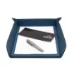 Collection Armand Ocean Blue Leather Letter Tray A4 -   33,0cm x  24,0cm x  5,0cm - Weight : 400 Gr - Gordon & Gaia product image