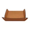 Collection Armand Cinnamon Leather Letter Tray A4 With Diamond Stitching Interior -   33,0cm x  24,0cm x  5,0cm - Weight : 400 Gr - Gordon & Gaia product image