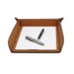 Collection Armand Cinnamon Leather Letter Tray A4 With Diamond Stitching Interior -   33,0cm x  24,0cm x  5,0cm - Weight : 400 Gr - Gordon & Gaia product image