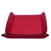 Collection Armand Red Leather Letter Tray A4 With Diamond Stitching Interior -   33,0cm x  24,0cm x  5,0cm - Weight : 400 Gr - Gordon & Gaia product image