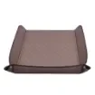 Collection Armand Taupe Gray Leather Letter Tray A4 With Diamond Stitching Interior -   33,0cm x  24,0cm x  5,0cm - Weight : 400 Gr - Gordon & Gaia product image