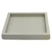 Collection Colette Square  Rigid Pin Tray Covered In Gregale Grained Leather - Medium Size -   25cm x  25cm x  3,5cm - Frame 1.5cm - Weight : 770 Gr - Gordon & Gaia product image