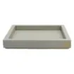 Collection Colette Square  Rigid Pin Tray Covered In Gregale Grained Leather - Medium Size -   25cm x  25cm x  3,5cm - Frame 1.5cm - Weight : 770 Gr - Gordon & Gaia product image