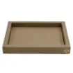Collection Colette Rectangular  Rigid Pin Tray Covered In Gregie Grained Leather - Small Size -   25cm x  20cm x  3,5cm - Frame 1.5cm - Weight : 700 Gr - Gordon & Gaia product image