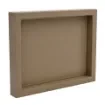 Collection Colette Rectangular  Rigid Pin Tray Covered In Gregie Grained Leather - Small Size -   25cm x  20cm x  3,5cm - Frame 1.5cm - Weight : 700 Gr - Gordon & Gaia product image