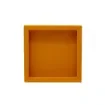 Collection Colette Square  Rigid Pin Tray Covered In Orange Grained Leather - Medium Size -   25cm x  25cm x  3,5cm - Frame 1.5cm - Weight : 770 Gr - Gordon & Gaia product image