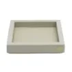 Collection Colette Square  Rigid Pin Tray Covered In Gregale Grained Leather - Small Size -   18cm x  18cm x  3,5cm - Frame 1.5cm - Weight : 450 Gr - Gordon & Gaia product image