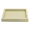Collection Colette Rectangular  Rigid Pin Tray Covered In Meringue Grained Leather - Small Size -   25cm x  20cm x  3,5cm - Frame 1.5cm - Weight : 700 Gr - Gordon & Gaia product image
