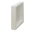 Collection Colette Square  Rigid Pin Tray Covered In White Grained Leather - Medium Size -   25cm x  25cm x  3,5cm - Frame 1.5cm - Weight : 770 Gr - Gordon & Gaia product image