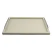 Collection Louis Rectangular Tray With Hexagonal Chrome Handles - Covered In Gregale Grained Leather - Large Size - 60cm x  40cm x  3,5cm - Frame 2.5cm - Weight : 2750 Gr - Gordon & Gaia product image