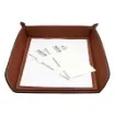 Collection Armand Light Brown Leather Letter Tray A4 -   33,0cm x  24,0cm x  5,0cm - Weight : 400 Gr - Gordon & Gaia product image