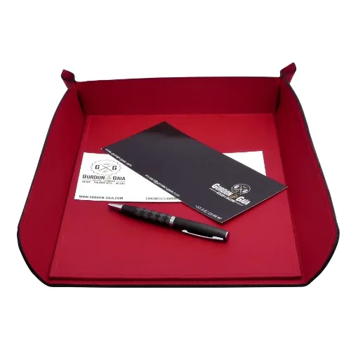 Collection Armand Red Leather Letter Tray A4 -   33,0cm x  24,0cm x  5,0cm - Weight : 400 Gr - Gordon & Gaia product image