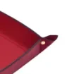 Collection Arthur - Rubis Leather Valet Tray With Eyelets - Size Medium -  18,00cm x  18,00cm x  4,50cm - Weight : 200 Gr - Gordon & Gaia product image