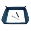 Collection Armand Blue Leather Letter Tray A4 With Diamond Stitching Interior -   33,0cm x  24,0cm x  5,0cm - Weight : 400 Gr - Gordon & Gaia product image