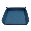 Collection Armand Blue Leather Letter Tray A4 With Diamond Stitching Interior -   33,0cm x  24,0cm x  5,0cm - Weight : 400 Gr - Gordon & Gaia product image