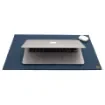 Collection Armand - Ocean Blue Leather Desk Pad - Size S -   50,0cm x  35,0cm - Weight : 410 Gr - Gordon & Gaia product image