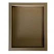 Collection Colette Rectangular  Rigid Pin Tray Covered In Brown Grained Leather - Medium Size -   25cm x  20cm x  3,5cm - Frame 1.5cm - Weight : 880 Gr - Gordon & Gaia product image
