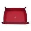 Collection Arthur - Rubis Leather Valet Tray With Eyelets - Size Large -  22,00cm x  22,00cm x  4,50cm - Weight : 260 Gr - Gordon & Gaia product image