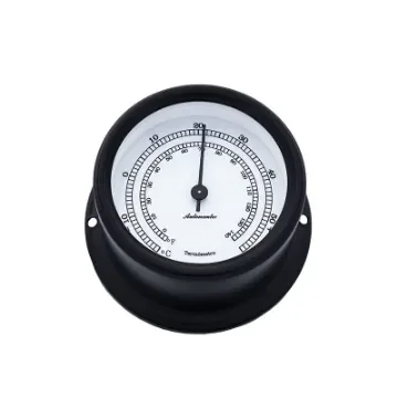 Autonauticinstrumental - Aneroid Thermometer T72N - Black Aluminium product image