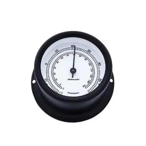 Autonauticinstrumental - Aneroid Thermometer T72N - Black Aluminium product image