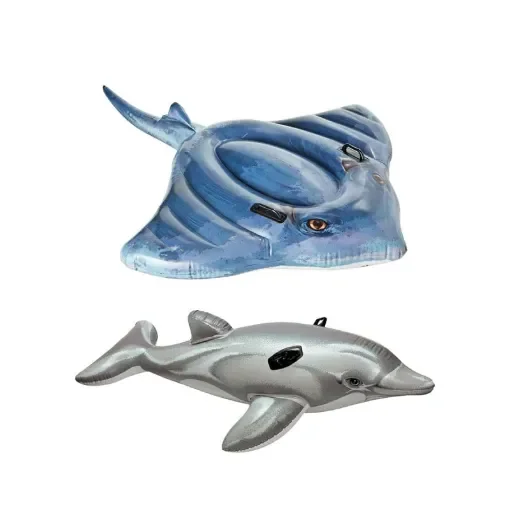 Divers - Inflatable Beach Mattress Set with Dolphin & Ray - 81807-81127 product image