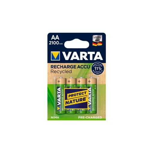 Varta - 4 AA Rechargeable Batteries 2100mAh Recycled - 38639 product image