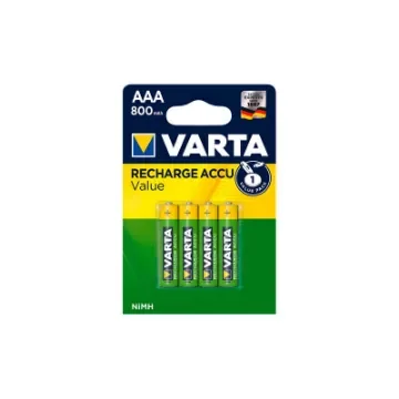 Varta - 4 LR03 AAA Rechargeable Batteries 800mAh - 38622 product image