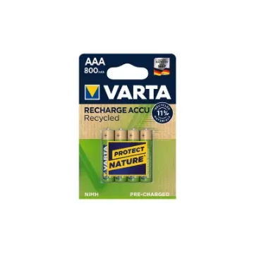 Varta - 4 AAA Rechargeable LR03 Batteries 800mAh - 38637 product image