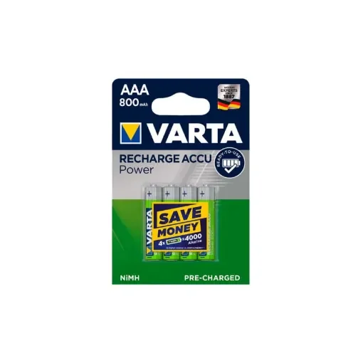 Varta - 4 LR03 AAA Accu Power Rechargeable Batteries 800mAh - 38646 product image