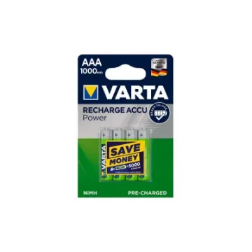 Varta - 4 LR03 AAA Accu Power Rechargeable Batteries 1000mAh - 38649 product image